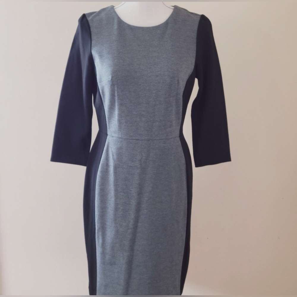 NWT Color Block work dress - grey/black